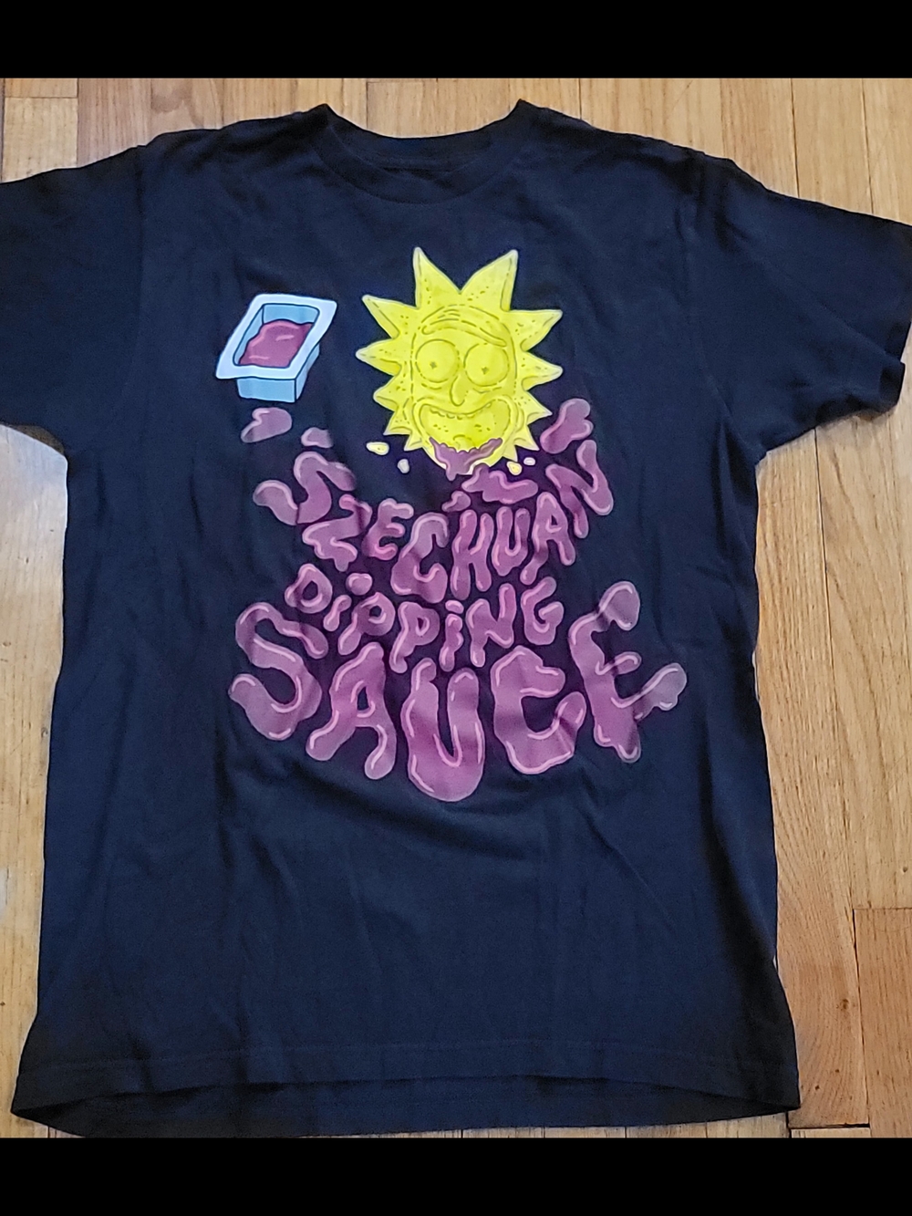 Adult Black 'Szechuan Dipping Sauce' Graphic Tee
